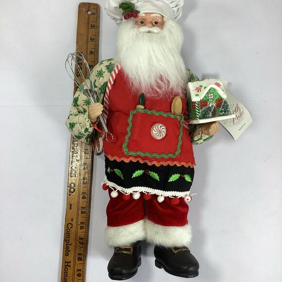 North Pole Santa Chef Gingerbread Figure Christmas Kitchen Decor Baker 19" - Picture 11 of 11